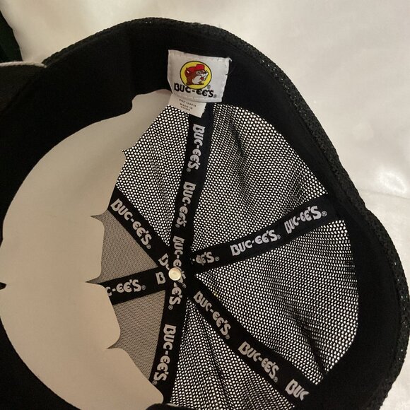 Buc-Ees Gray & Black Mesh Back Trucker Hat L/XL Proflex Adjustable Cap - Picture 5 of 5